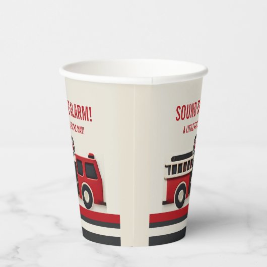 Geräusch der Minimalistischen Firefighter-Kinderdu Pappbecher (Rechts)