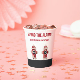 Geräusch der Minimalistischen Firefighter-Kinderdu Pappbecher