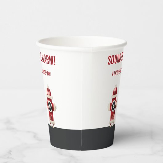 Geräusch der Minimalistischen Firefighter-Kinderdu Pappbecher (Rechts)