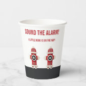 Geräusch der Minimalistischen Firefighter-Kinderdu Pappbecher (Vorderseite)