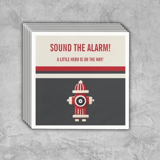 Geräusch der Minimalistischen Firefighter-Kinderdu Serviette