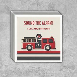 Geräusch der Minimalistischen Firefighter-Kinderdu Serviette