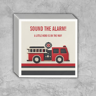 Geräusch der Minimalistischen Firefighter-Kinderdu Serviette