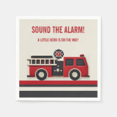 Geräusch der Minimalistischen Firefighter-Kinderdu Serviette (Vorderseite)