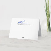 Geräusch Feiertagskarte (Rückseite)