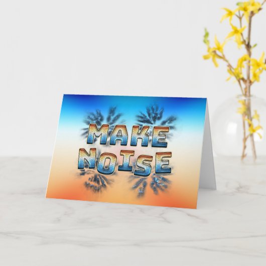 Geräusch machen karte (Gelbe Blume)