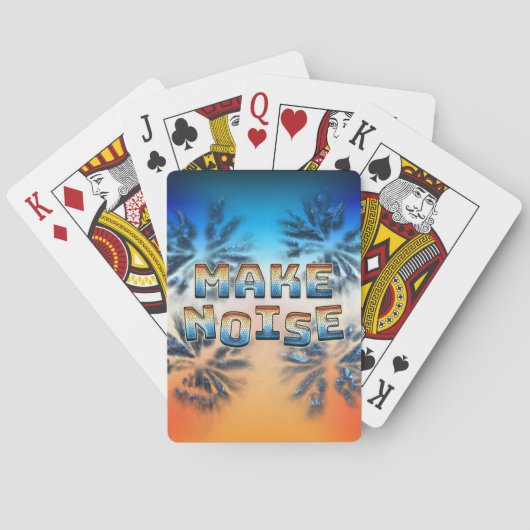 Geräusch machen spielkarten (Rückseite)