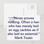 Geräusch Postkarte (Vorne/Hinten)