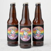 Geräusche, die mich in unicoron Rainbow LGBTQ zähl Bierflaschenetikett (Flaschen)