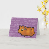 Geräusche Guinea Schweinchen (Peeling) Karte (Gelbe Blume)