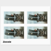 Geräusche Nachbarn Rechteckiger Aufkleber (Blatt)