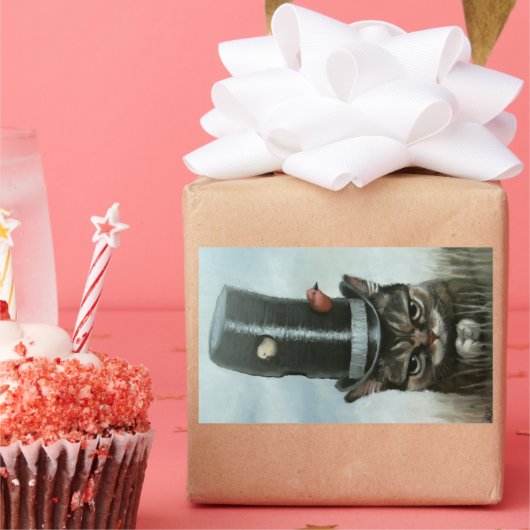 Geräusche Nachbarn Rechteckiger Aufkleber (Party)