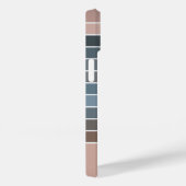 Geräuschgedämpfte erdfarbene Streifen Case-Mate iPhone Hülle (Rückseite / Rechts)