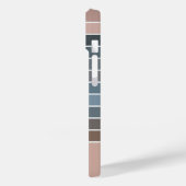 Geräuschgedämpfte erdfarbene Streifen Case-Mate iPhone Hülle (Rückseite / Links)