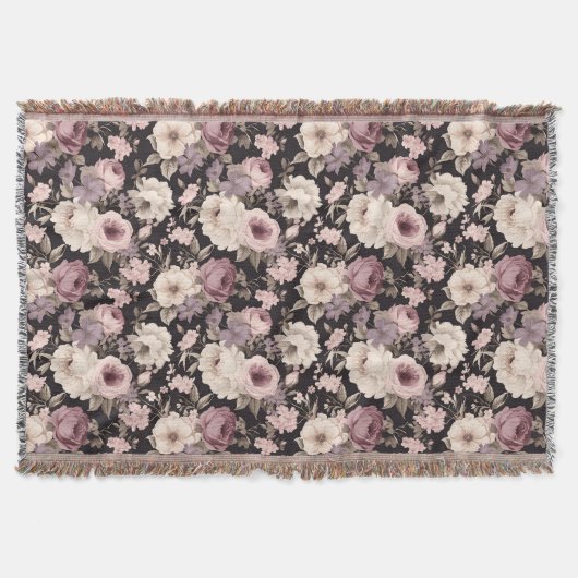 Geräuschte Rose vor dunklem Hintergrund Decke (Vorderseite)