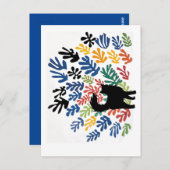 Gerbe von Matisse, Cat Art Parody, Postkarte (Vorne/Hinten)