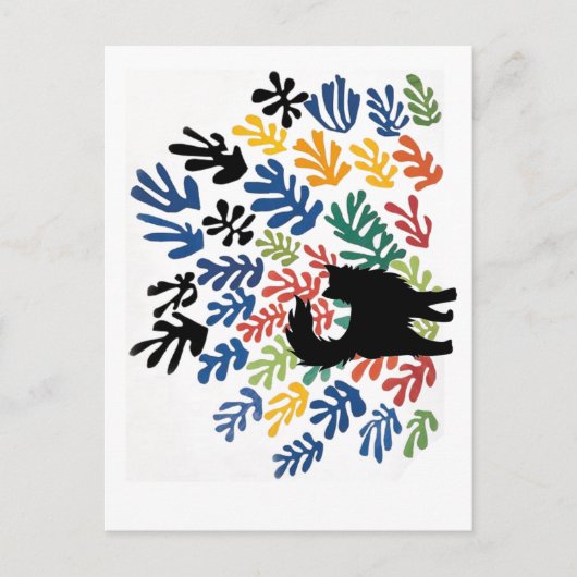 Gerbe von Matisse, Cat Art Parody, Postkarte (Vorderseite)