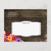 Gerber Daisies Brautparty Einladung Postkarten (Rückseite)