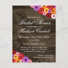 Gerber Daisies Brautparty Einladung Postkarten