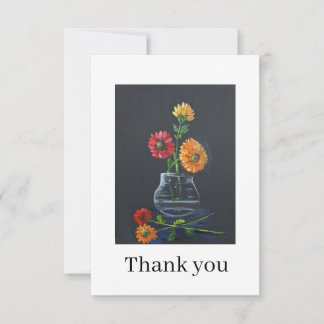 Gerber daisies Thank you card Dankeskarte
