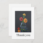 Gerber daisies Thank you card Dankeskarte (Vorne/Hinten)