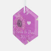 Gerber Daisy Christmas Ornament (Vorderseite Links)