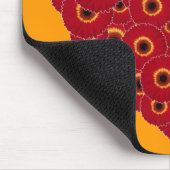 Gerber Daisy Heart Mousepad (Ecke)