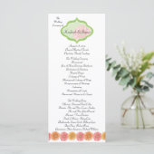 Gerber Daisy Hochzeitsprogramm für Fotos hinzufüge Programm (Stehend Vorderseite)