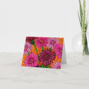 Gerber Daisy Note Card Karte