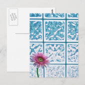 Gerber Daisy Postkarte (Vorne/Hinten)