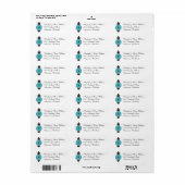 Gerber Daisy Return Address Label (Vorne)
