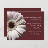Gerber Daisy Wedding Einladung (Vorne/Hinten)