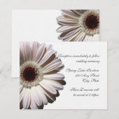 Gerber Daisy Wedding Einladung (Vorne/Hinten)