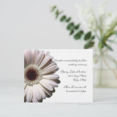 Gerber Daisy Wedding Einladung (Stehend Vorderseite)