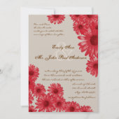 Gerber Daisy Wedding Einladungen (Vorderseite)