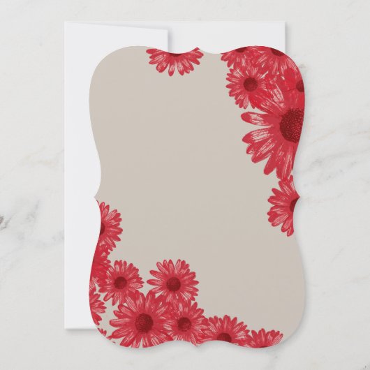 Gerber Daisy Wedding Einladungen (Rückseite)