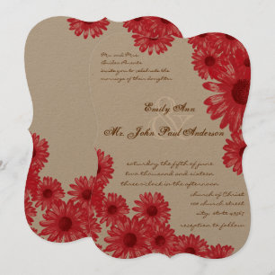 Gerber Daisy Wedding Einladungen