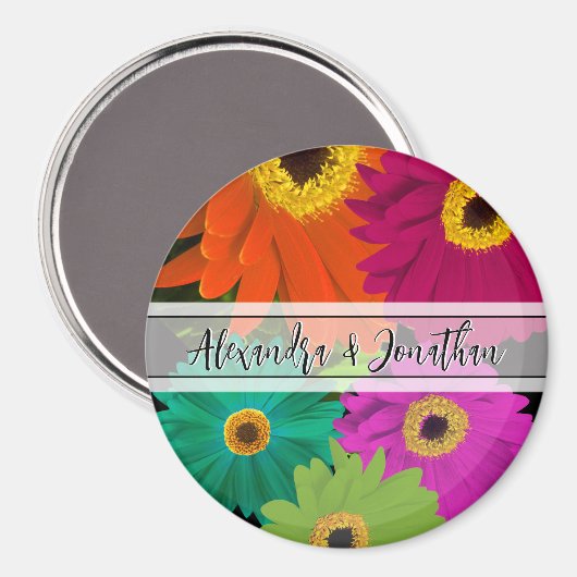 Gerber Daisy Wedding Magnete Magnet (Vorderseite/Rückseite)