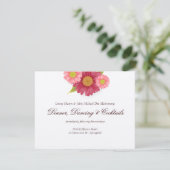 Gerber Gänseblümchen, die Empfangs-Karten Wedding Begleitkarte (Stehend Vorderseite)