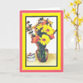 GERBER GÄNSEBLÜMCHEN KARTE (Gelbe Blume)