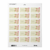 Gerber Olive Swirl Whimsical Rücksendeadressen-Auf Adressaufkleber (Vorne)