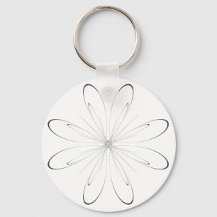 Gerbera arabesque schlüsselanhänger