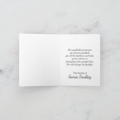 Gerbera Beileid Vielen Dank Note Karte 1 (Innenseite)