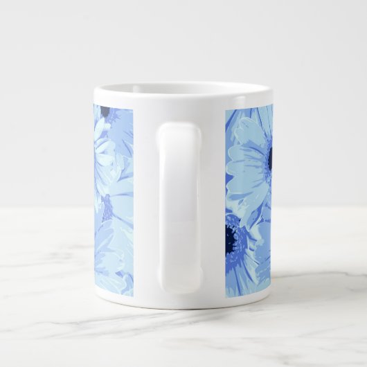 Gerbera-Blume, Blüten, Muster von Blume Jumbo-Tasse (Rückseite)