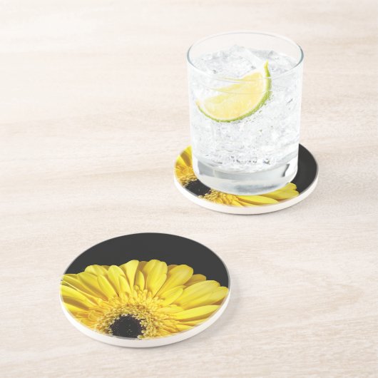 Gerbera Blume Getränkeuntersetzer (Seite)