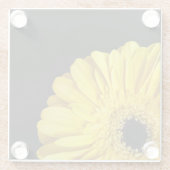 Gerbera Blume Glasuntersetzer (Rückseite)