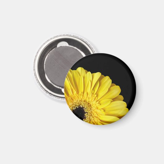 Gerbera Blume Magnet (Vorderseite/Rückseite)