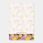 Gerbera-Blume-Muster, Hintergrund Post-it Klebezettel (Vorderseite)
