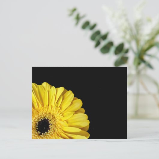 Gerbera Blume Postkarte (Stehend Vorderseite)