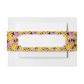 Gerbera-Blumen Muster, Hintergrund Einladungsbanderole (Vorderseite Beispiel)